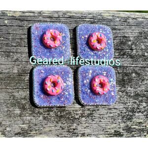 Donut druzy concho, custom conchos, Donut tack conchos western tack